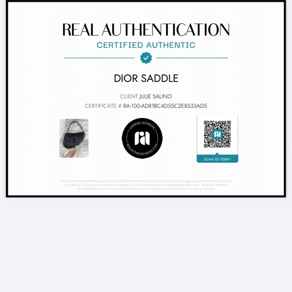 Dior saddle bag grained leather medium size - Picture 12 of 12